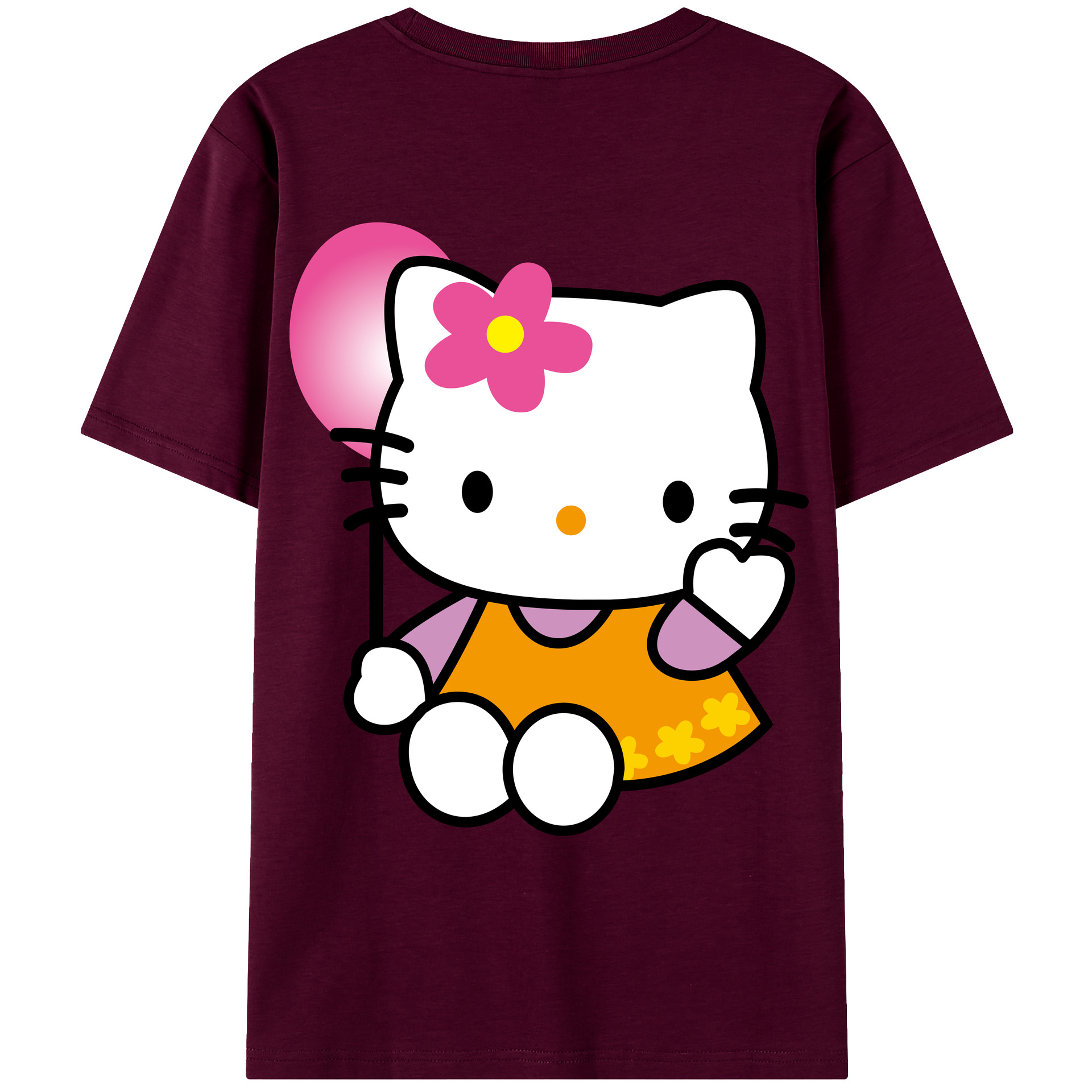 （画像用） Hello Kitty ハローキティ レディース半袖Tシャツ(バックプリント)